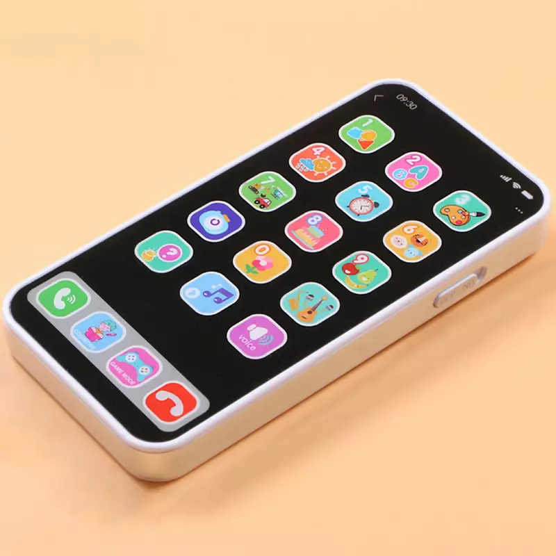 Nuovi bambini simulazione telefono bambino musicale giocattoli educativi precoci apprendimento inglese cellulare con suono leggero giocattolo vocale Mobile