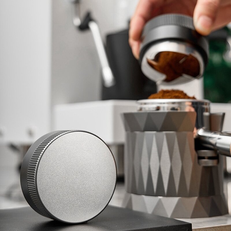 Distributeur de café en acier inoxydable pour expresso, base à quatre palettes, capteur de gravité, accessoires de café, 58mm