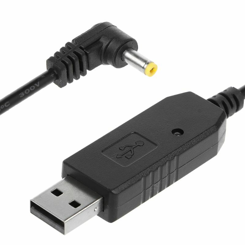 Cable cargador USB con luz indicadora para UV-5R de alta capacidad, extensor Ba