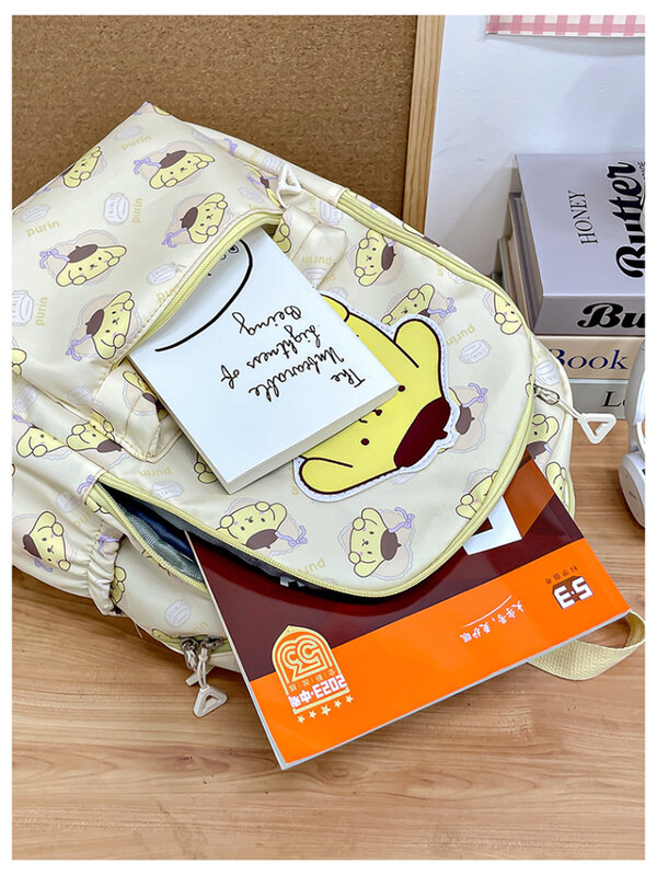 Sanrio-mochila de Anime Kuromi Cinnamoroll My Melody para mujer, bolsa de estudiante de gran capacidad, regalo para mujer