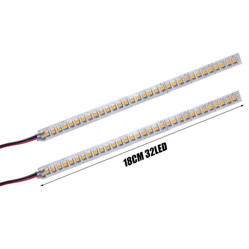 Luces LED de señal de giro de espejo lateral de 2 piezas, pegatinas de señal secuencial, espejo retrovisor, barra de luz de señal de giro