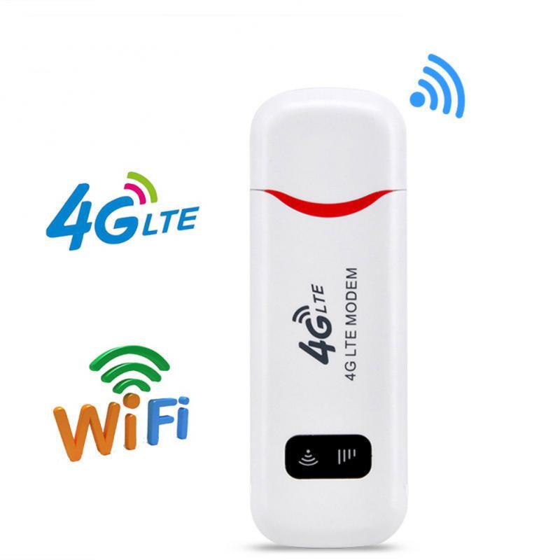 Sem fio 4G LTE USB Dongle Modem Stick, banda larga móvel, adaptador de cartão SIM, casa e escritório, 150Mbps