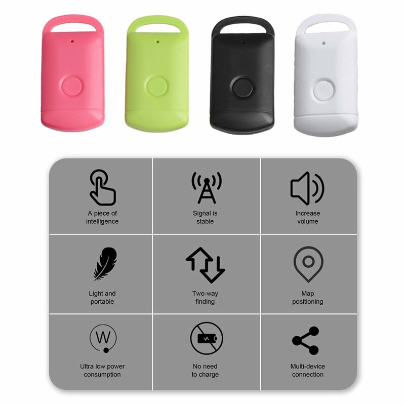 Smart Anti-Lost GPS Tracker para Animais de Estimação, Tag Bluetooth, Localizador para Bolsas Infantis, Carteira, Telefone, Key Finder, Localizador Inteligente