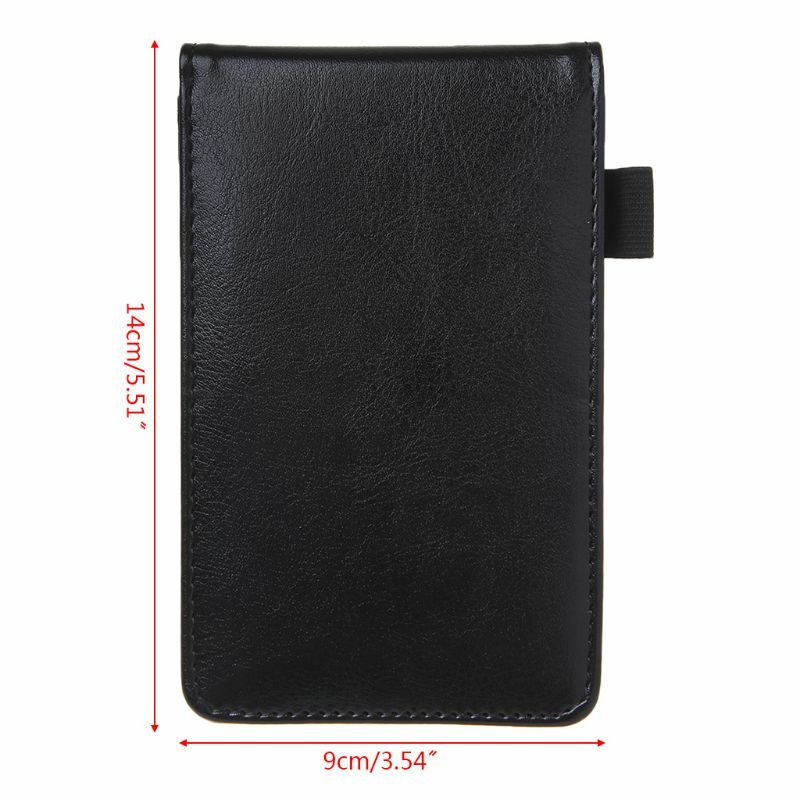 Pocket Notebook Planner A7 Mini Small Notepad Portable Note Nook Leather Cover Business Office Stationery