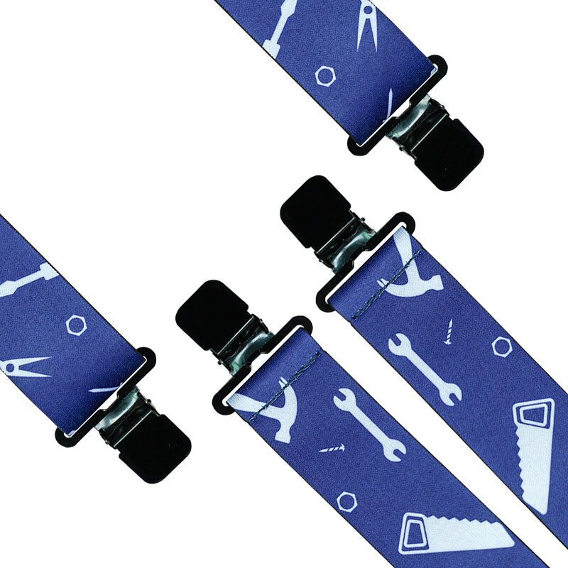 MELOTOUGH Men's Suspenders Fully Elastic 2 Inch Wide X Back Heavy Duty Work Suspenders Tool Belt Suspenders Man Suspend