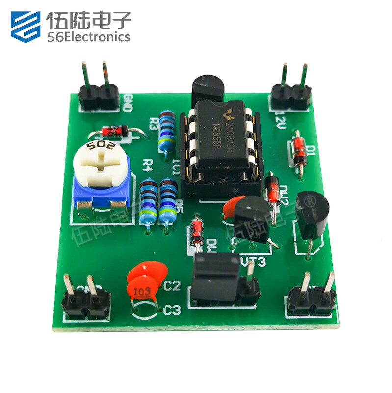 NE555 Generator sinyal sederhana, komponen elektronik perakitan dan suku cadang solder