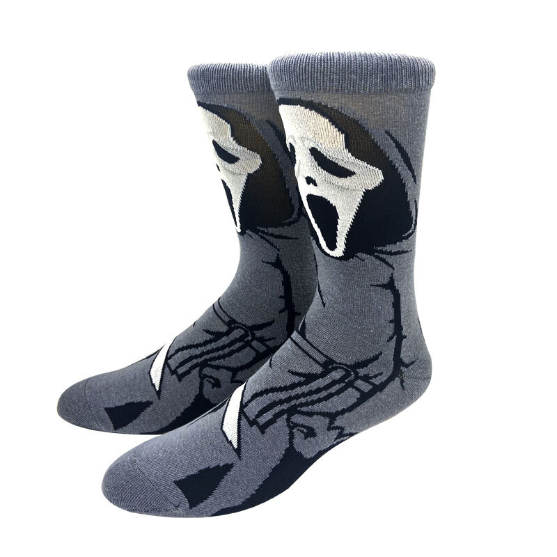 Новинка 2024, мужские носки с аниме, длинные носки до колена, носки для косплея для пар, индивидуальные носки в стиле хип-хоп Харадзюку, забавные носки для скейтбор