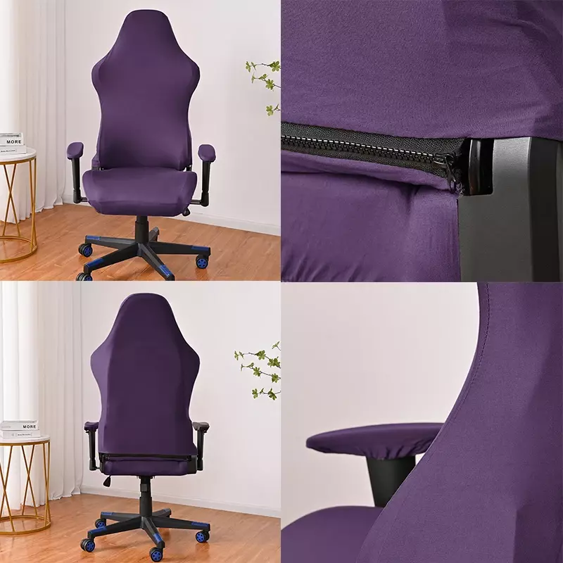 Pokrowce na fotel gamingowy ze spandexu pokrowiec na krzesło biurowe do pokrowców na komputer dostosowują pokrowce na fotel