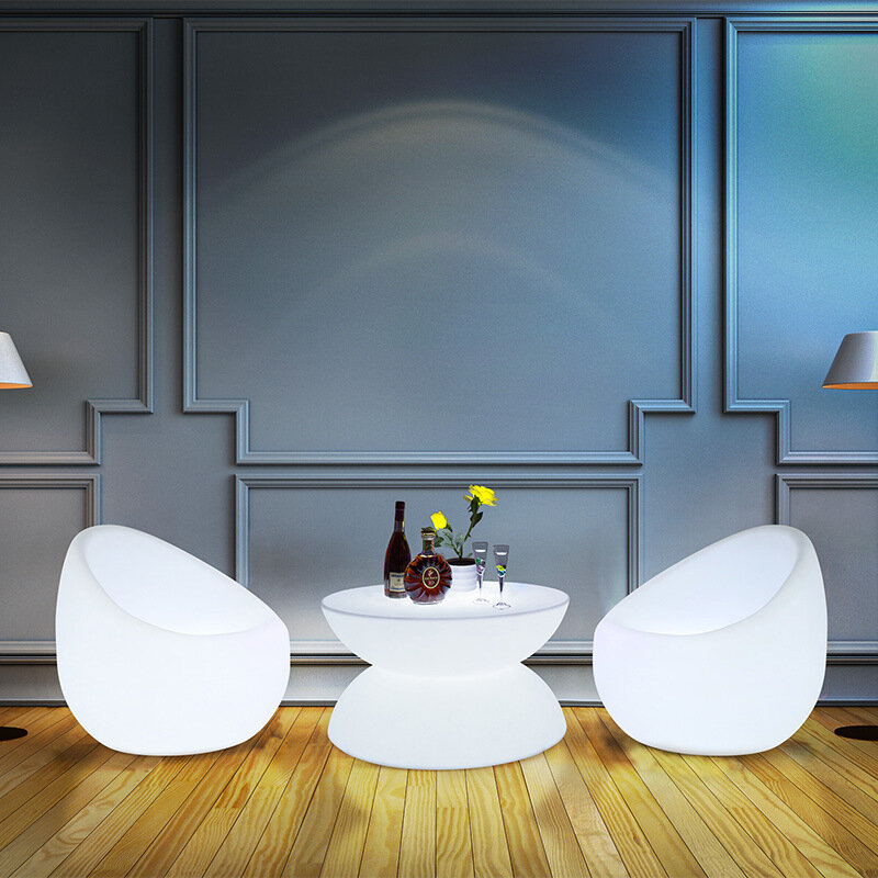 Современная атмосферная лампа в виде кролика, светодиодный креативный светящийся кофейный столик, USB лампа с дистанционным управлением, Декор, мебель для бара