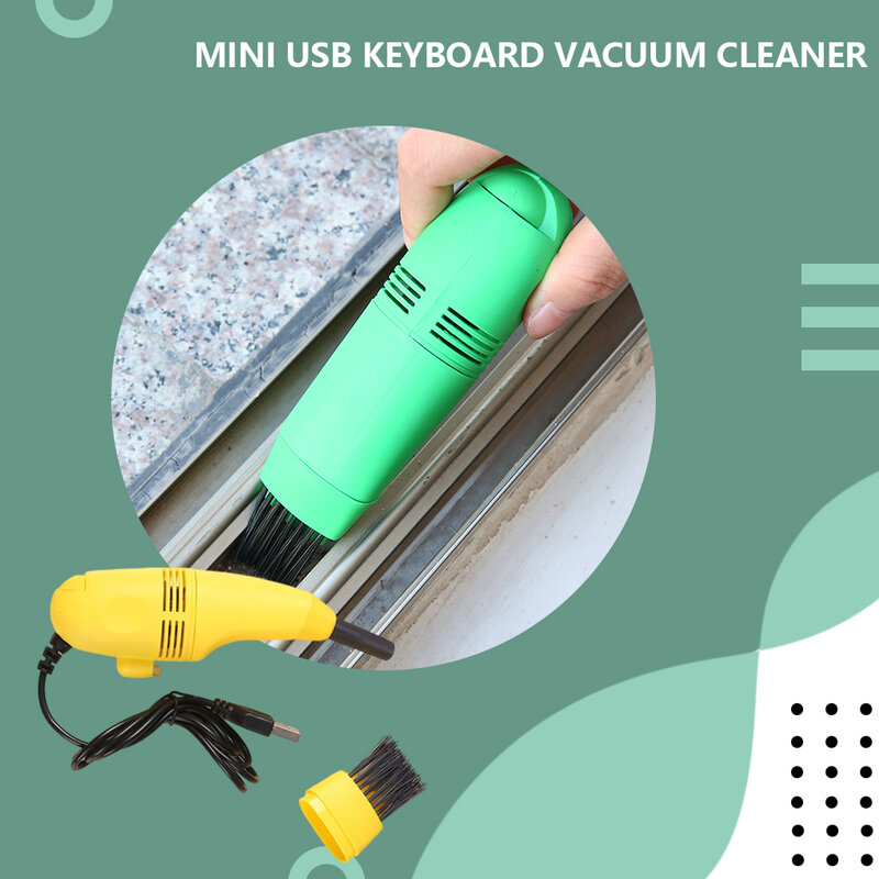 ABS Keyboard Vacuum Portable Mini USB Interface Replacement Cute Solid Color 5V Laptop Window Duster Dust Remover