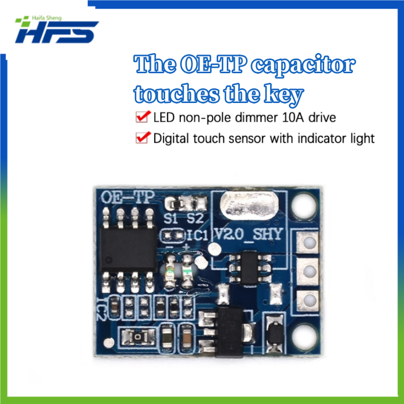 Touch Switch Module with Capacitive Light Digital Touch Sensor LED Non Dimming Post 10A DC 5-12V