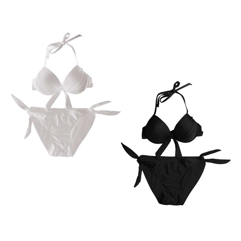 Two Piece Swimsuit Bikini Sets for Women Swimwear Triangle Bathing Suit Set for Water Park Ladies Poolside Beach