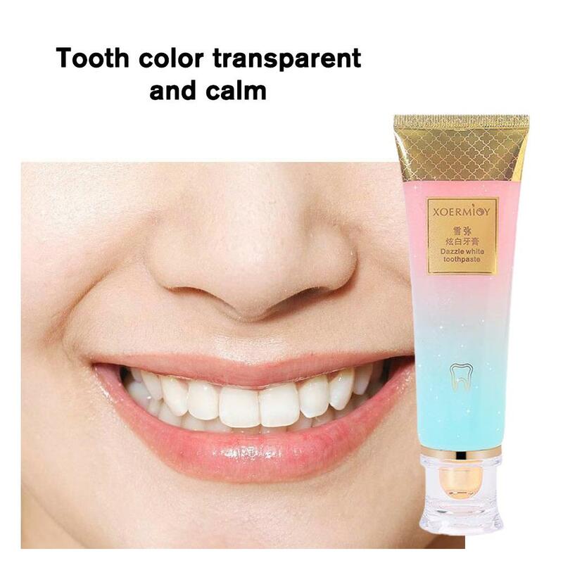 Pasta de dientes para el cuidado bucal, pasta de dientes de 100g, eliminación de placa, cavidades, reparación rápida, limpieza, blanqueamiento profundo, eliminación de sarro de M7N9