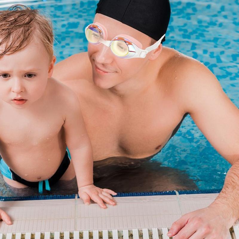 男性と女性のための調節可能なシリコン水泳用ゴーグル,防曇および抗UVレンズ,HD,成人向けの新しい