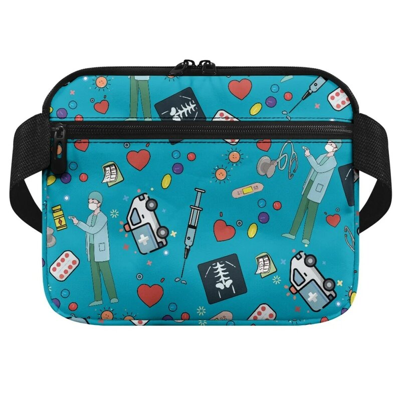 간호사 정리함 벨트 가방 패니 팩, 의료 의사 만화 디자인 허리 가방, 청진기 약 붕대 보관 파우치, 신제품