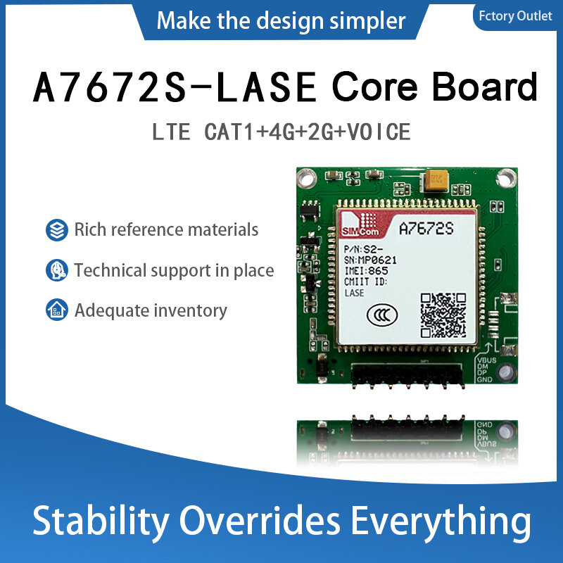 SIMCOM A7672S Development Board LTE CAT1+4G+2G+Voice+GNSS A7672S-LASE A7672S-FASE