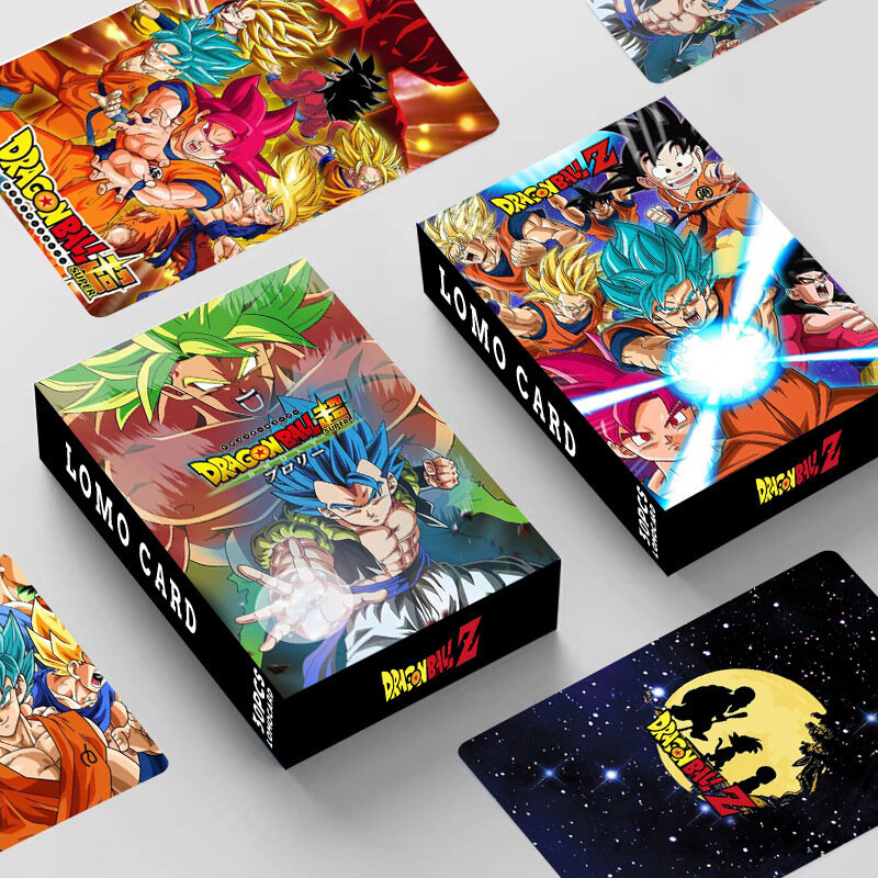 Anime japonês Dragon Ball Lomo Card, jogo com cartões postais, coleção para fãs, presente fotográfico, brinquedo para meninos, uma peça, 1 pacote, 30 peças