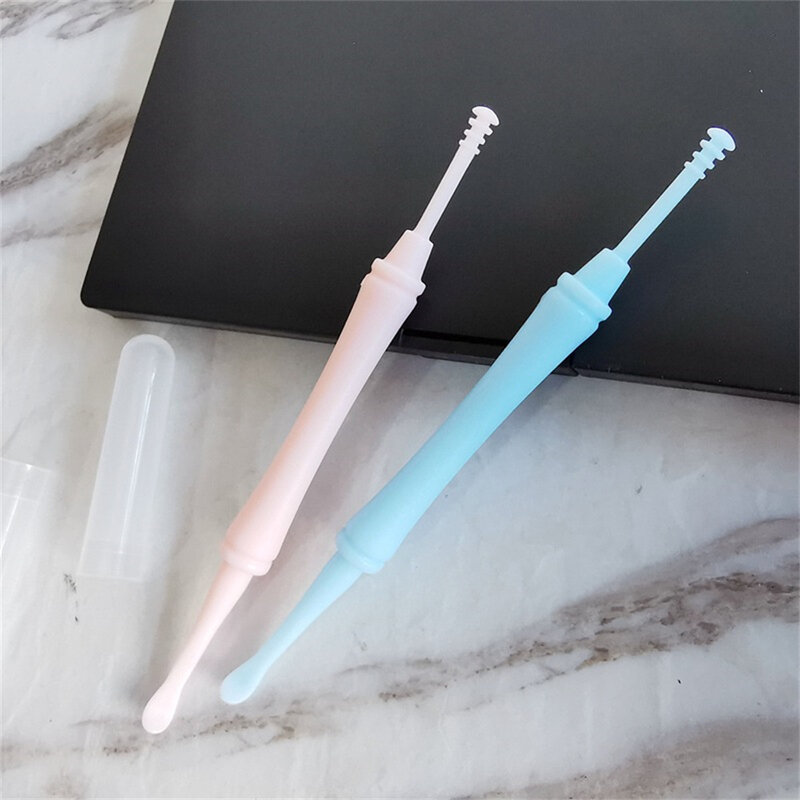 Blue Ear Wax Cleaner Durable Ear Spoon Double Ear Spoon Baby Health Care 10cm Nursing Tools Earwax Thickened Material