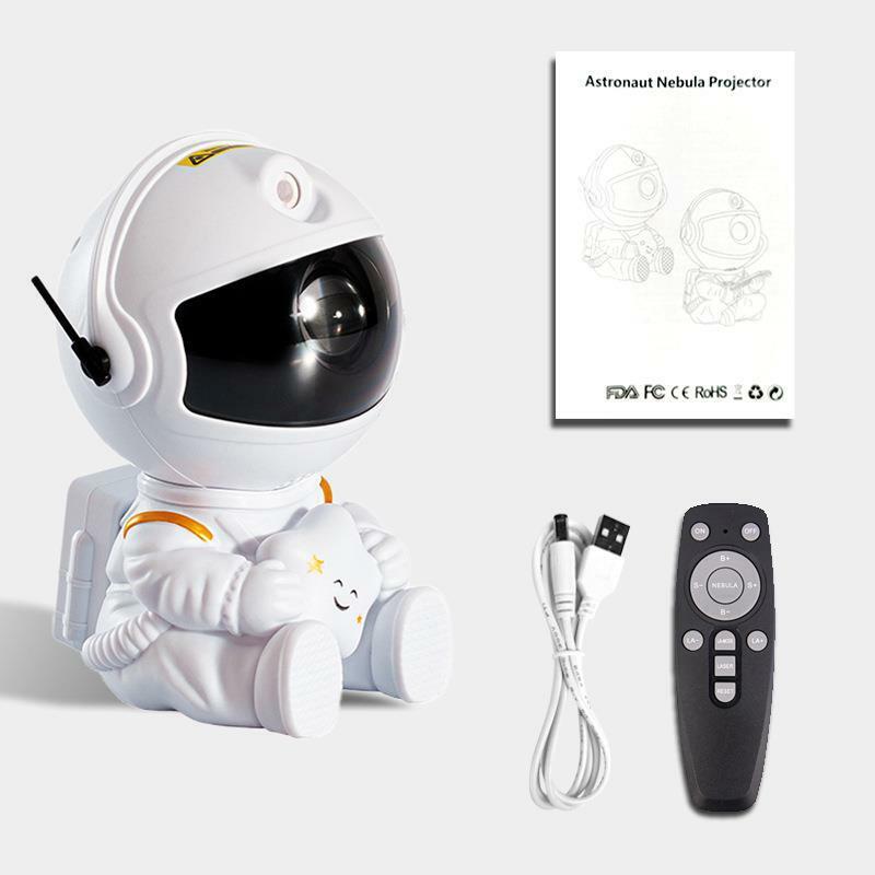 Creative Home Decor Handmade DIY Classic Astronaut Holding Guitar Star projection night light for gifts