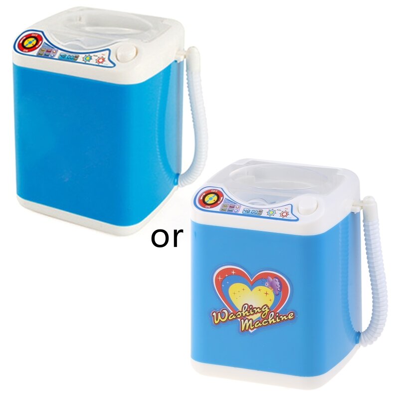 Kinderschoonmaakspeelgoed Leuke realistische mini-elektrische wasmachine voor cosmetisch gereedschap Wassen Meisjes Activiteit 4