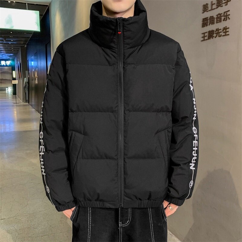 Casaco casual para baixo espesso masculino, casaco masculino, jaqueta de pão coreano, roupa masculina, Lq771, inverno, 5XL