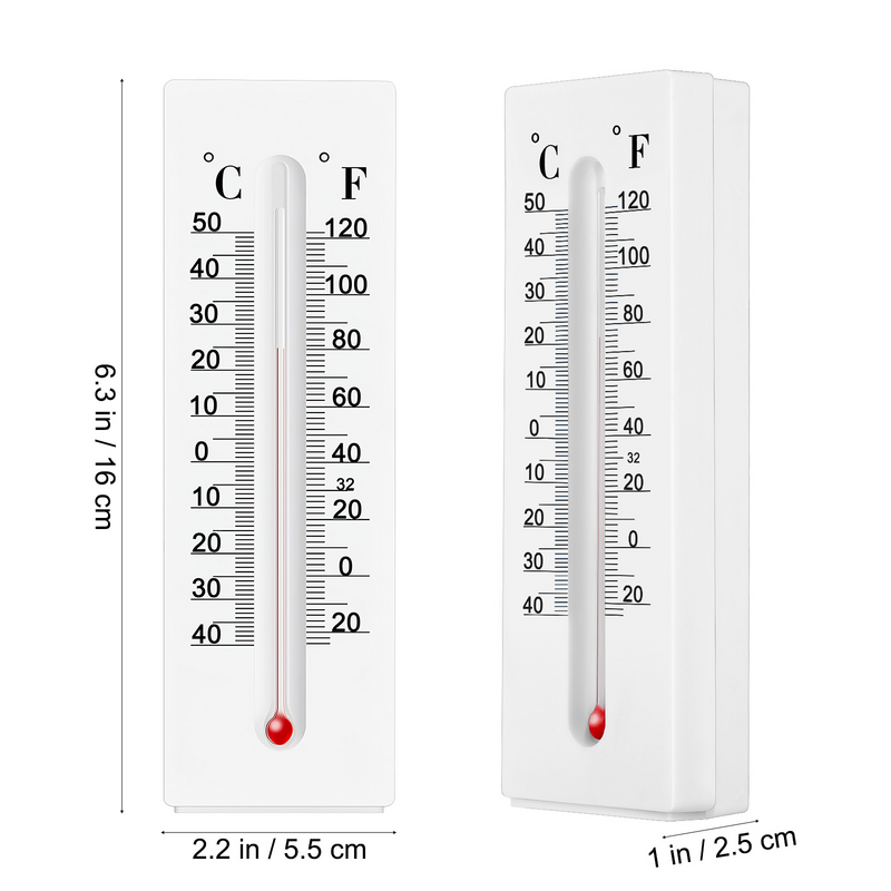 Termómetro de pared Vertical para el hogar, soporte para llaves, exterior, interior y exterior