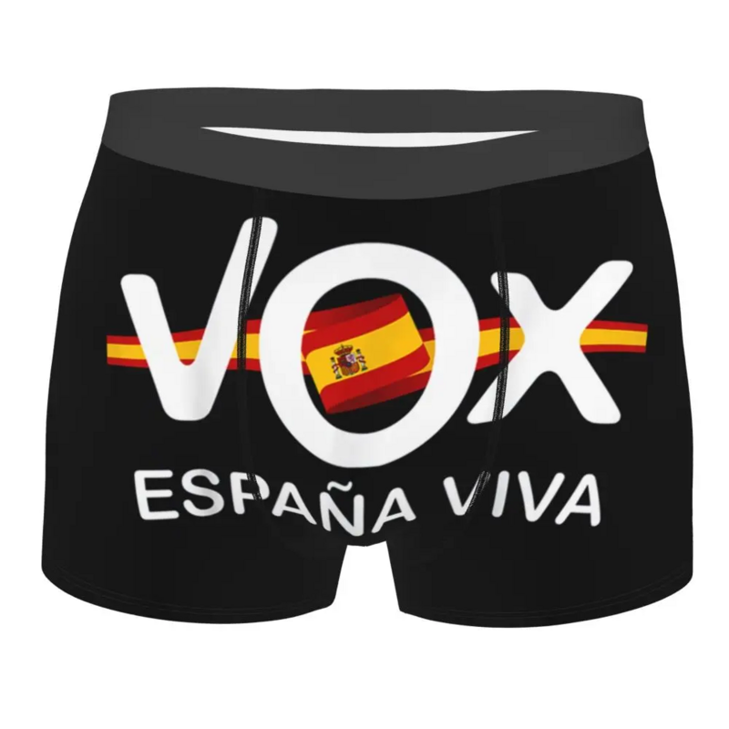 Fajne majtki bokserki Espana Viva Vox męskie kalesony wygodne majtki flaga hiszpanii bielizna