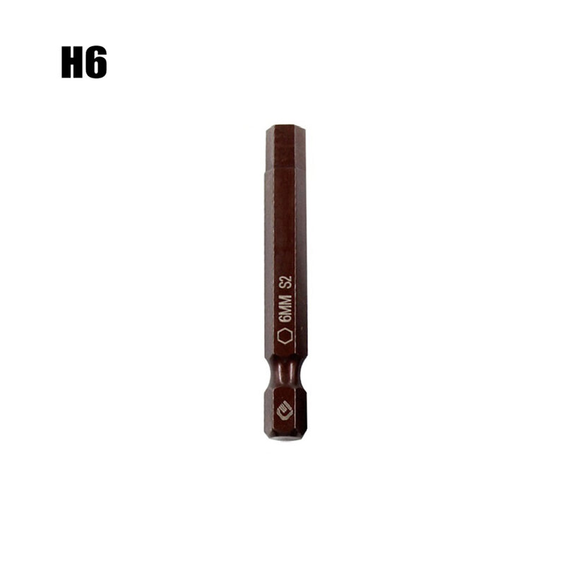 Durability Drill For Electric Screwdriver Screwdriver Bit Power Drill Hexagon Vanadium Steel 1/4 Inch Hex Brown For Power Tools