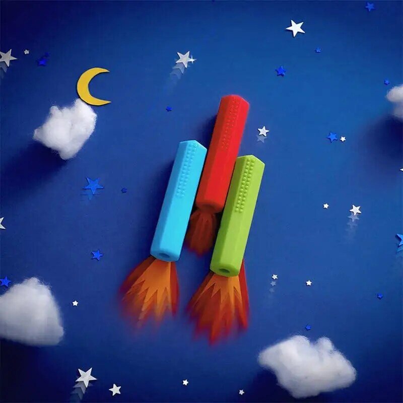 Toppers de crayon en silicone mentaires oriel pour enfants, dessus de crayon, jouets à mâcher, Fidgets de crayon, faveurs de fête pour l'école, Chewies