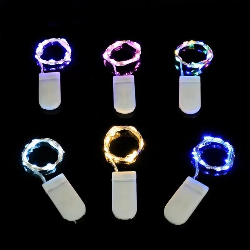 أضواء سلسلة LED مقاومة للماء ، أسلاك نحاسية ، تعمل بالبطارية ، تصنعها بنفسك ، حفل زفاف ، زينة عيد الميلاد ، 5 أمتار