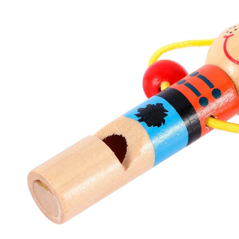 Mainan kayu edukasi bayi bagus peluit bajak laut kecil mainan anak-anak hadiah musik