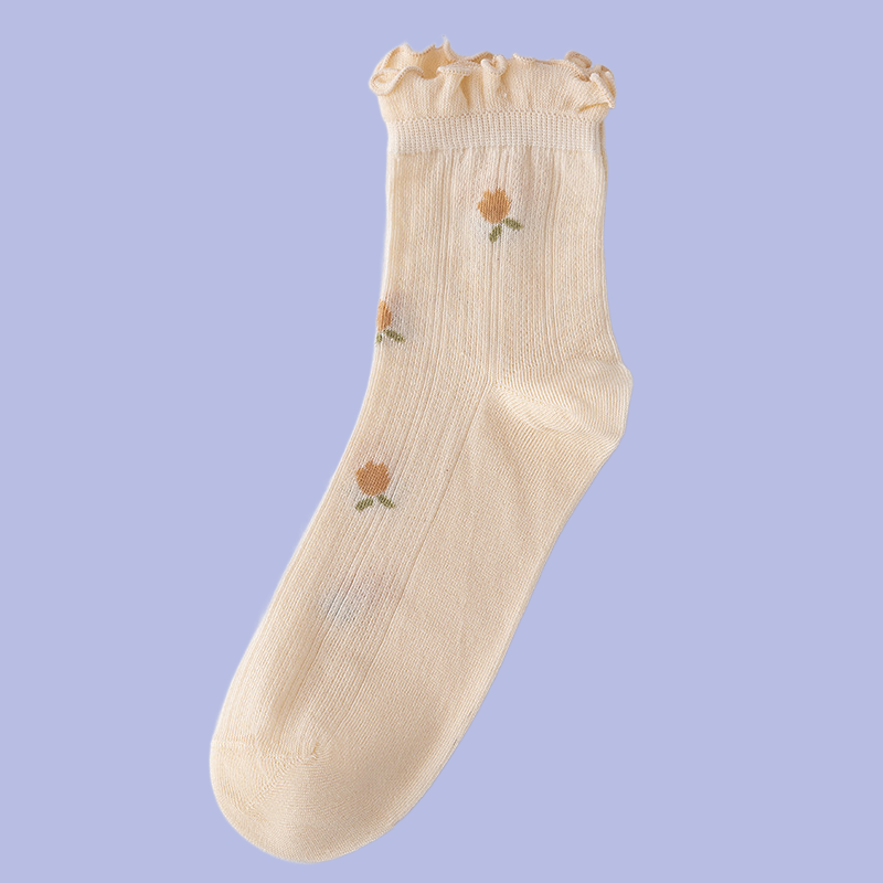 5/10 paia di calzini estivi da donna in pizzo a rete sottile calzini lunghi estivi primaverili e autunnali calzini larghi per confinamento