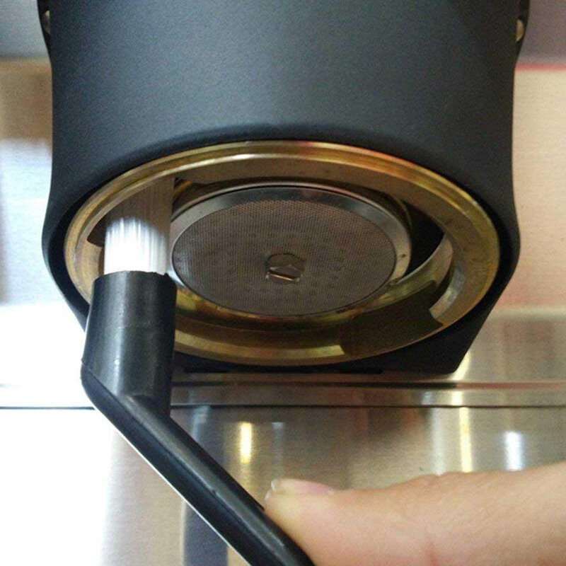 กาแฟแปรงทำความสะอาด Espresso Machine ทำความสะอาดแปรงด้ามพลาสติกคีย์บอร์ดแปรงทำความสะอาดเครื่องมือกาแฟสิ่งสกปรกทำความสะอาดแปรง