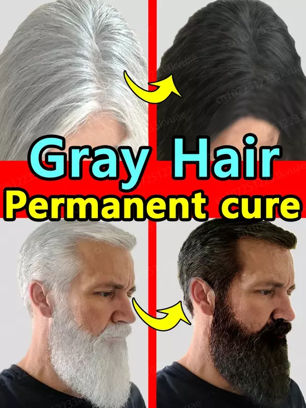 Biały zabójca włosów, usuń siwe włosy i przywróć naturalne włosy kolor w 7 dni