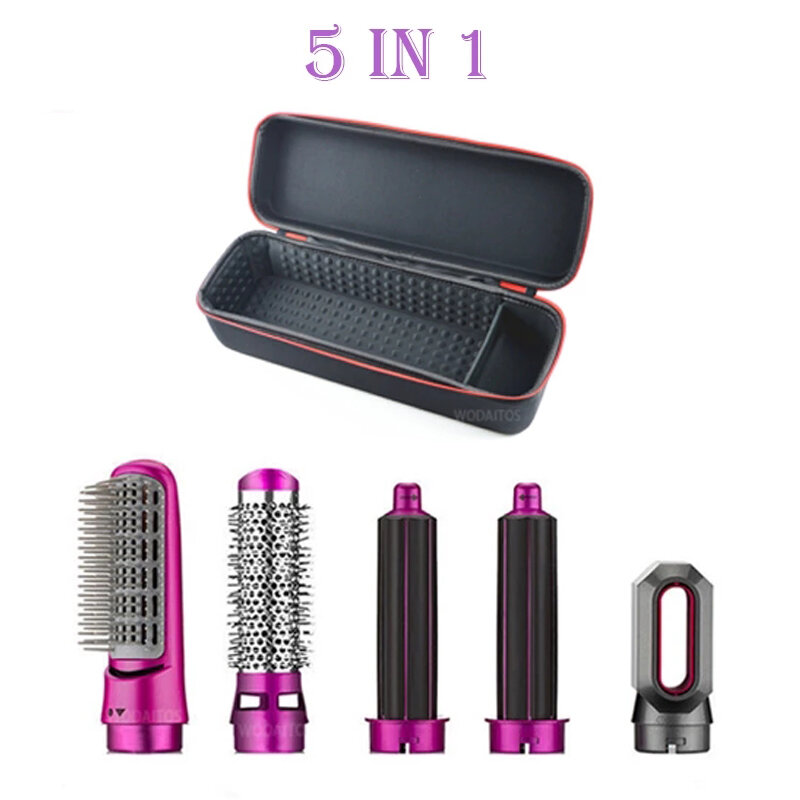 Household 5 in 1 Powerful Hot and Cold Air Hair Dryer Hair Mask Hair Dryer Air Comb Detachable Brush Professional Hair Dryer Ele