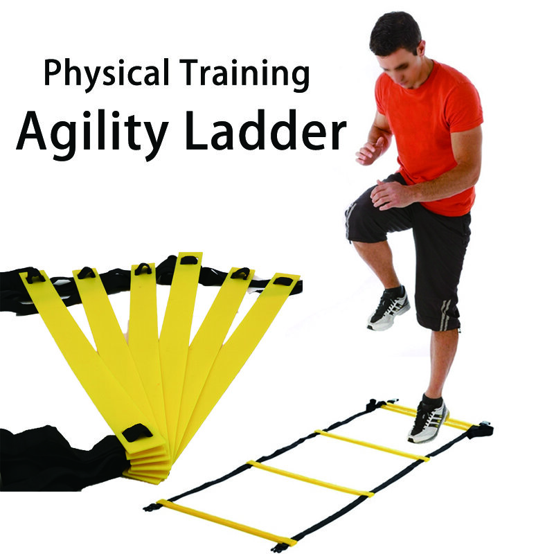 Échelle d'agilité flexible, sangle en nylon, échelle de saut, entraînement de vitesse, fitness, escalier, entraînement de football, énergie