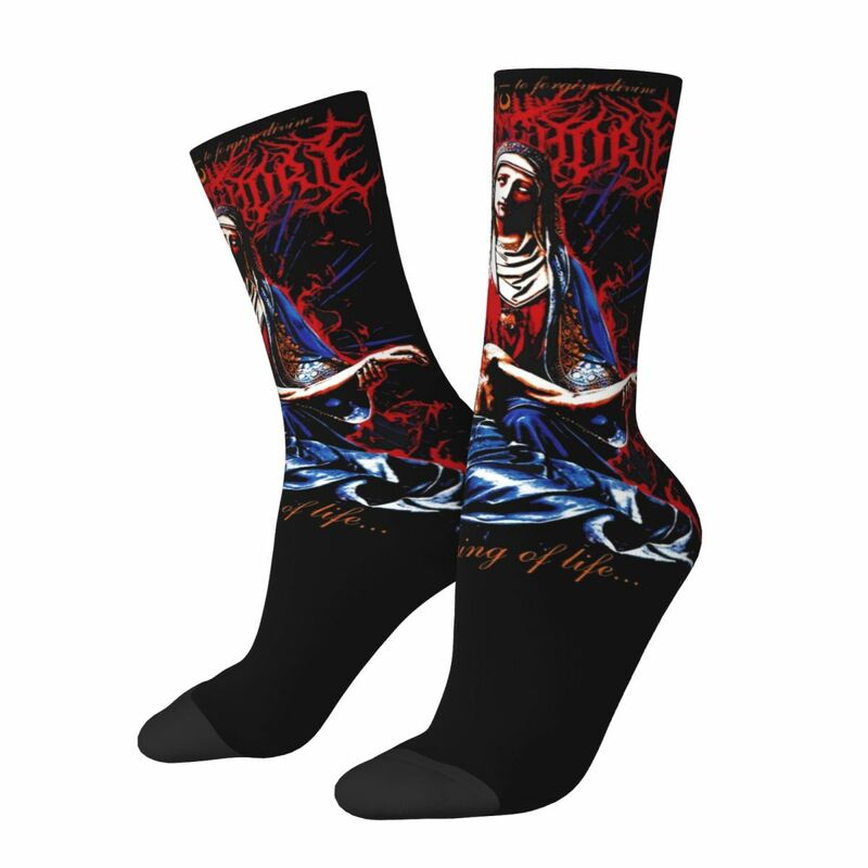 Lorna Shore Heavy Metal Music Band Theme Design Dress Socks Merch for Women calze antiscivolo
