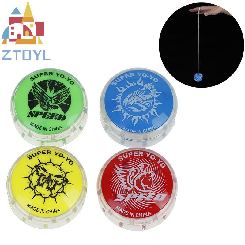Yoyo mágico de plástico para niños, juguete de bola de Yoyo de colores, fácil de llevar, clásico, divertido, regalo, 1 ud.