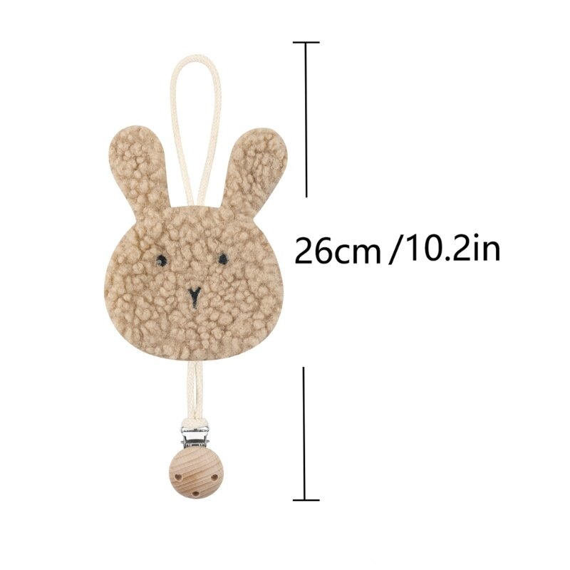 Animal Decor Baby Pacifier Clip Chain Nipple Holder Leash Infant Soft Teether Strap Crib Pendant Toy Accessories