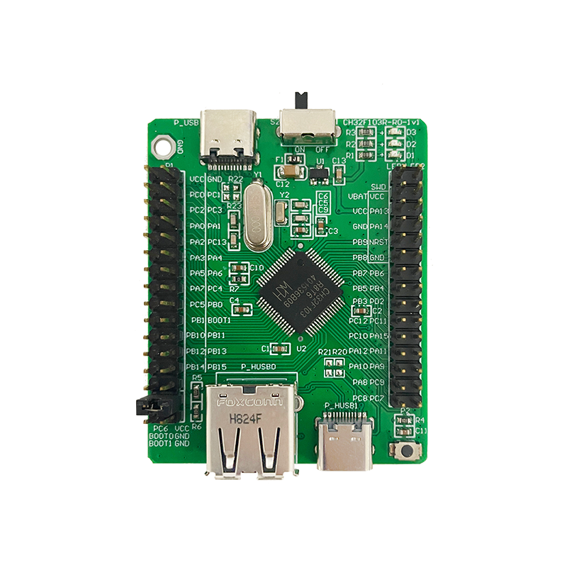 2 шт./партия CH32F103 EVT 32-разрядная рукоятка стандартный промышленный MCU USB2.0 Touchkey CAN I2C/USART/SPI ADC модуль