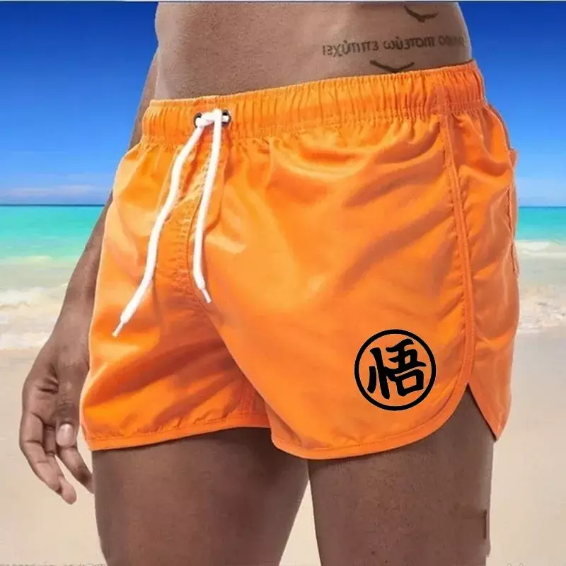 Men's Swim Shorts Swim Trunks Quick Dry Board Shorts Bathing Suit Breathable Drawstring With Pockets For Surfing Beach Summer