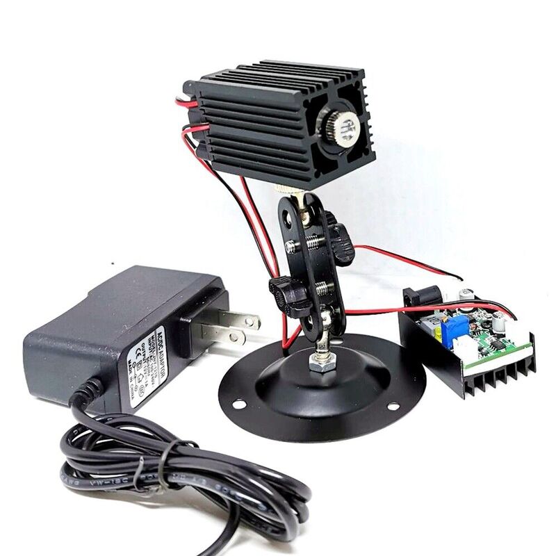 100Mw 532nm Groene Laserdiode Module Dot /Line 12V Driver Ttl Vermogenshouder