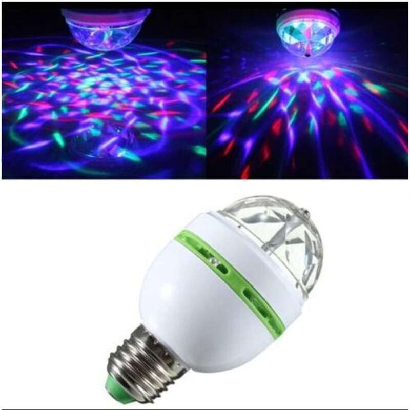 E27 Led Rgb Lamp 9W 6W Lamp Magic Kleur Projector Auto Rotating Stage Light AC85-265V 220V 110V Voor Holiday Party Bar Ktv Disco