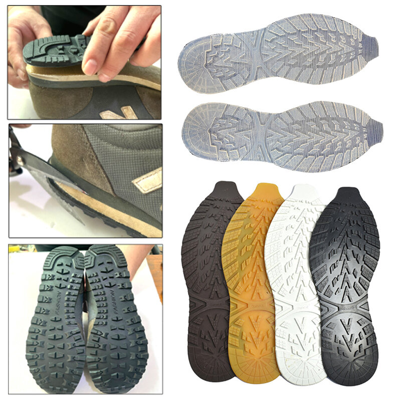 Adesivos de sapato de borracha antiderrapante, Material flexível resistente ao desgaste de sapatos, Protetor de sola completa, Anti-derrapante, Acessórios novos para sapatos
