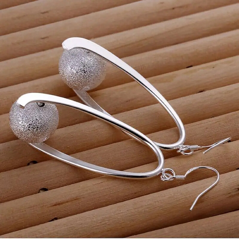 925 Sterling Silver for women earrings wedding lady trendy pretty holiday gift fashion party Earring Jewelry factory price