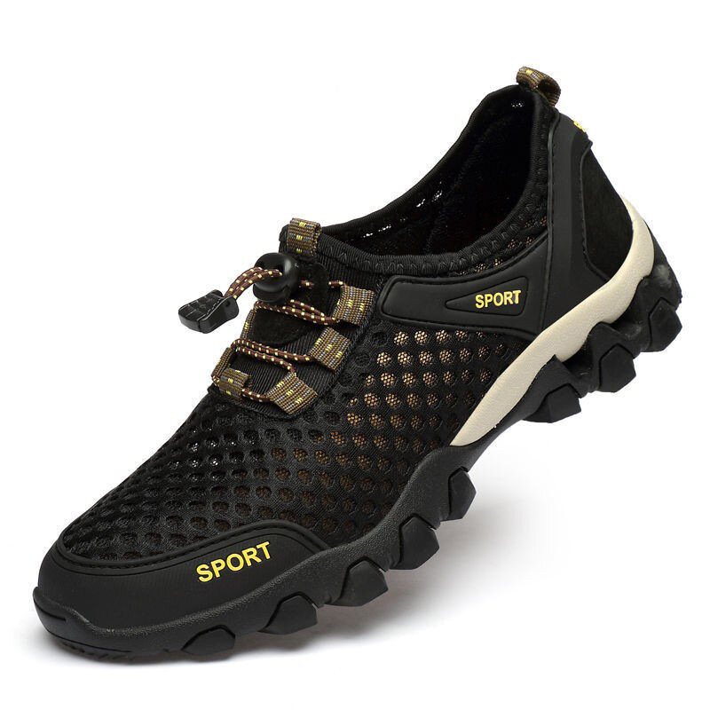 Men Sneakers Summer Wading Mesh Shoes Sandals Comfortable Slip on Outdoor Hiking Sandals Casual Climbing Trekking Footwear