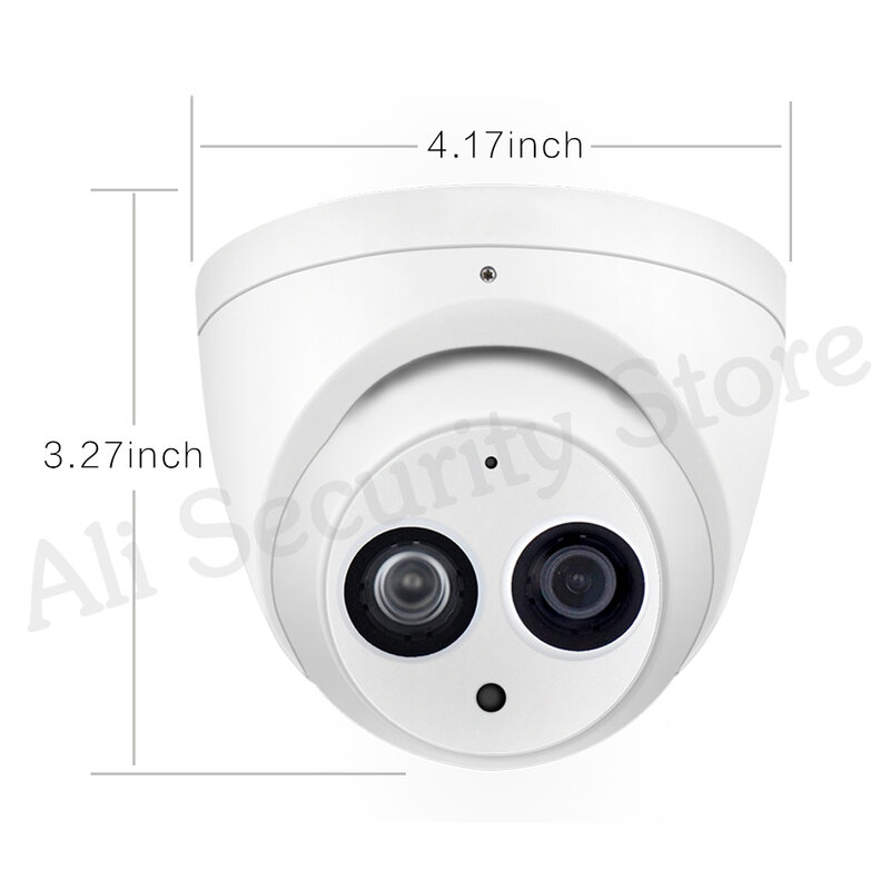 To 6MP HD POE Network Mini Dome IP Camera Metal Case Built-in MIC CCTV 30M IR Update from IPC-HDW4433C-A
