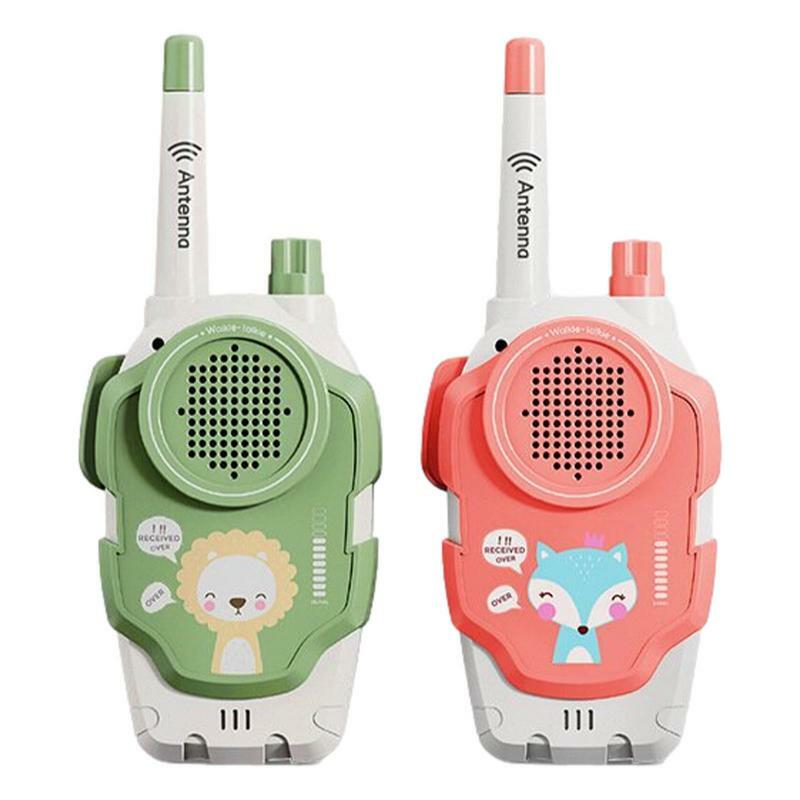 Mini Walkie Talkie para niños, llamada telefónica, Walkie Talkie de dibujos animados, Radio de largo alcance, interfono de 2 vías, regalos de cumpleaños para niños y niñas