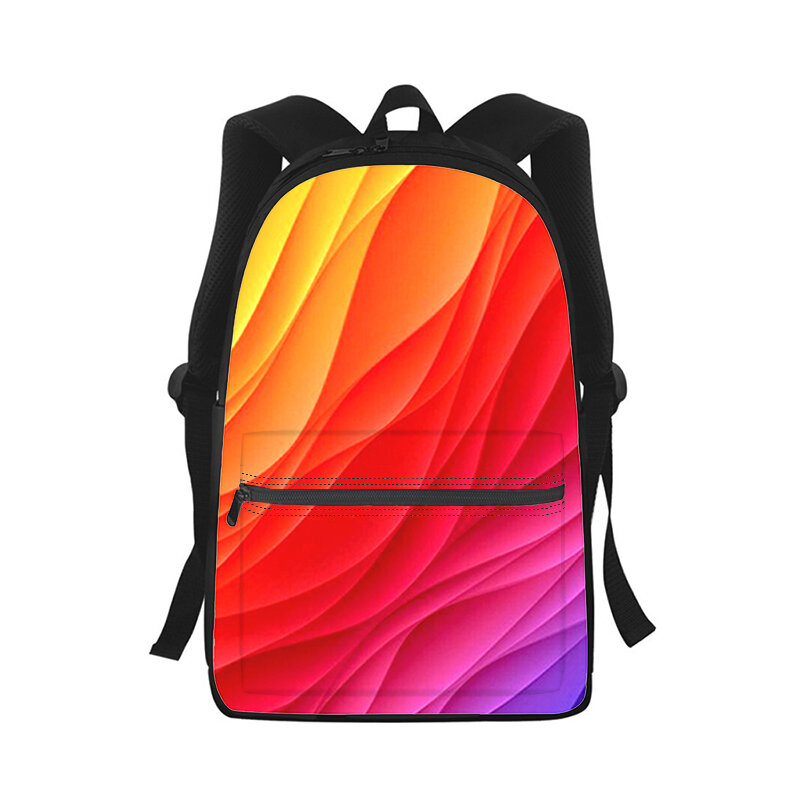 Fashion Art rainbow uomo donna zaino 3D Print Fashion Student School Bag zaino per Laptop borsa a tracolla da viaggio per bambini