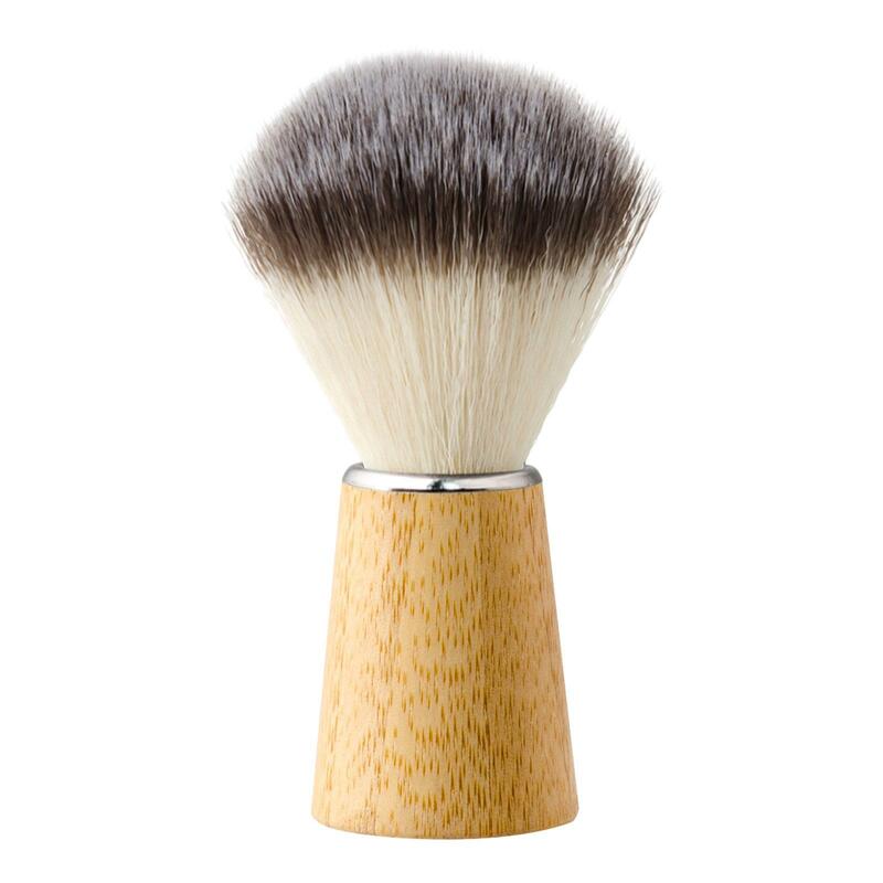 Shaving Brush Bamboo Handle Accessories Lightweight Facial Beard Cleaning Professional Easy Foaming Nylon Synthetic Bristles